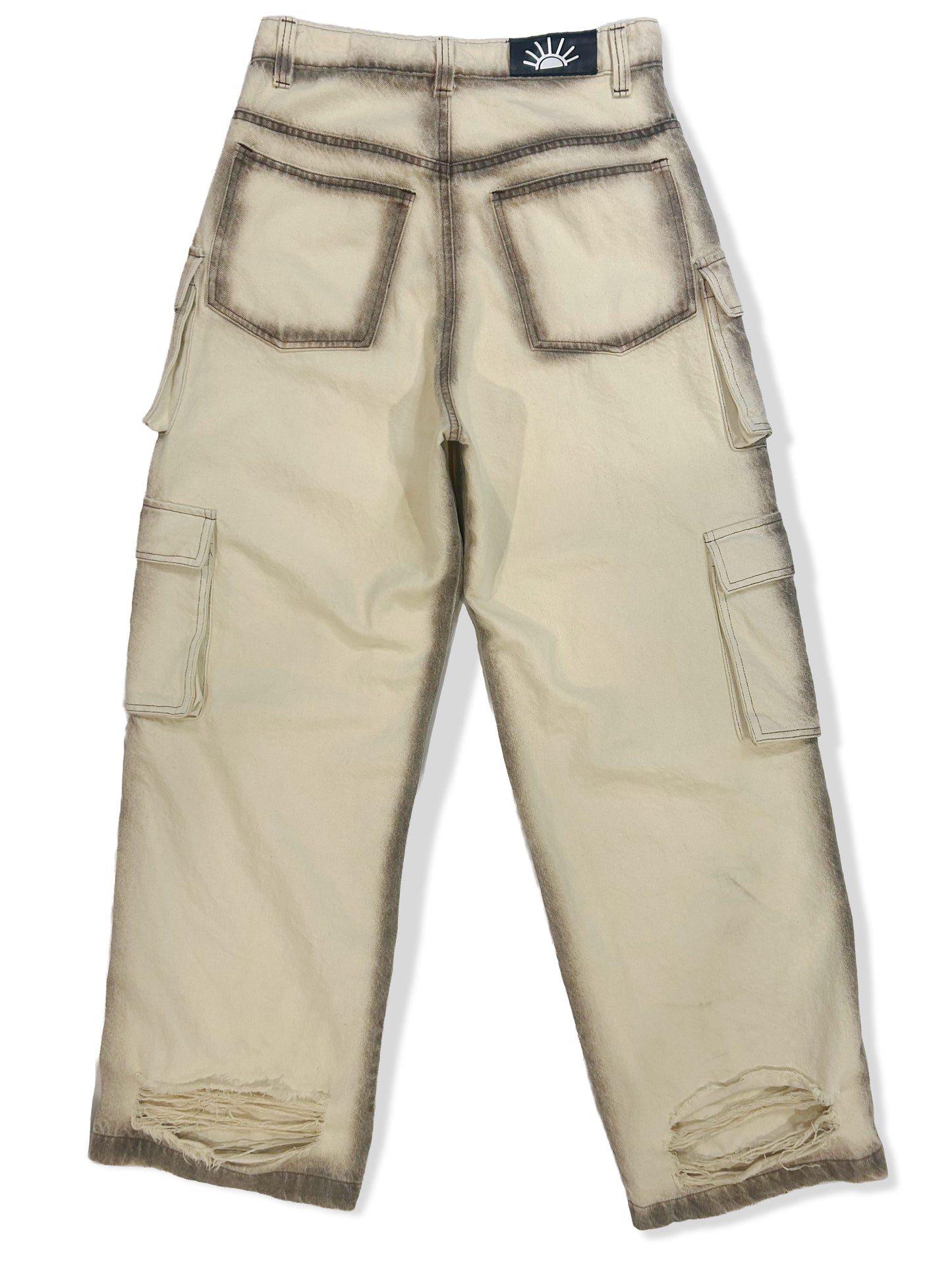 DIRTY CARGO DENIM (MOCHA/CREAM)