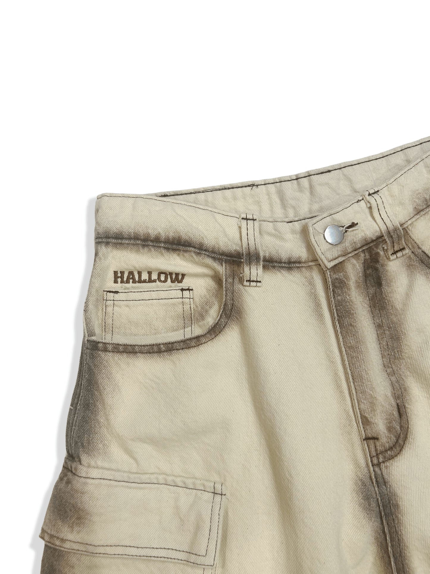 DIRTY CARGO DENIM (MOCHA/CREAM)